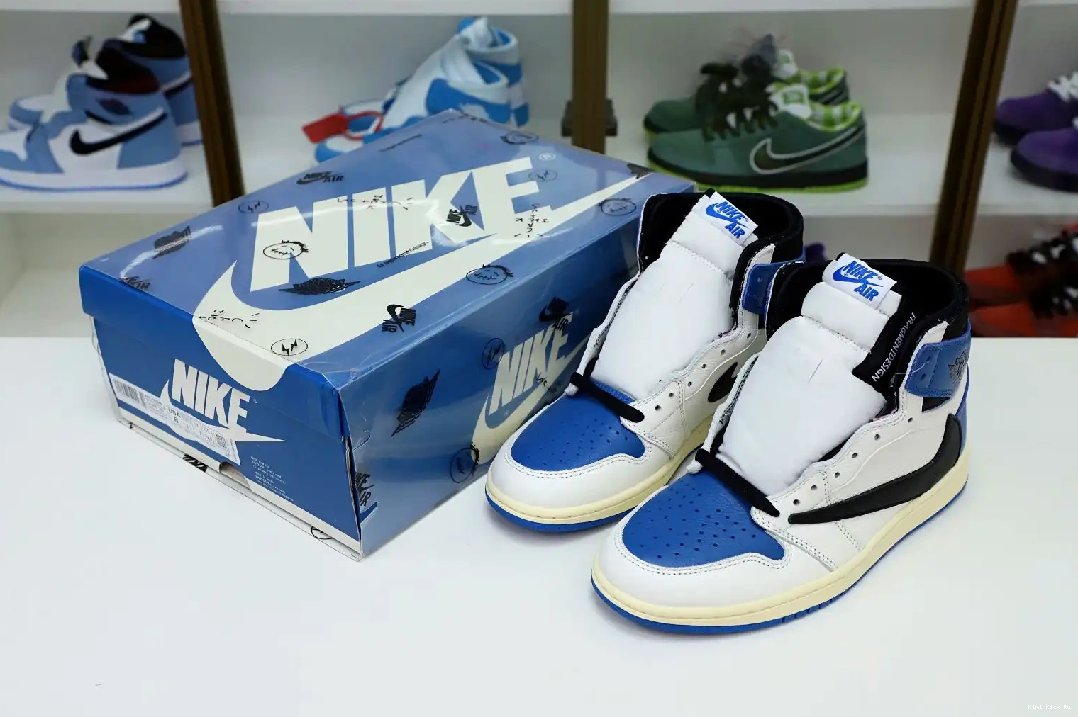 1 HIGH TRAVIS AIR DESIGN X SCOTT FRAGMENT RETRO X JORDAN Kimikick 0405